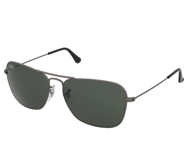 Ray Ban Caravan RB3136 004/51 Square Black Frame Sunglasses