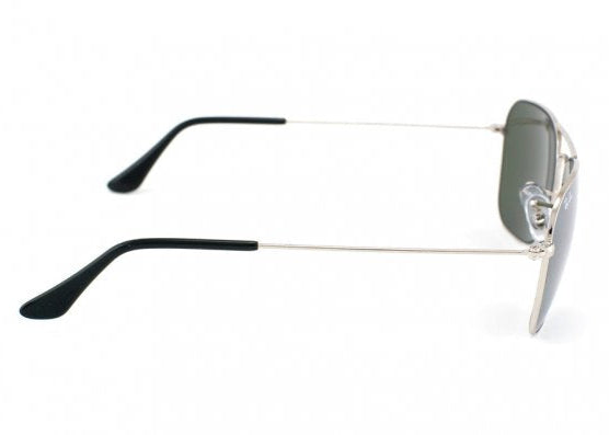 Ray Ban Caravan RB3136 003/40 Square Silver Frame Sunglasses