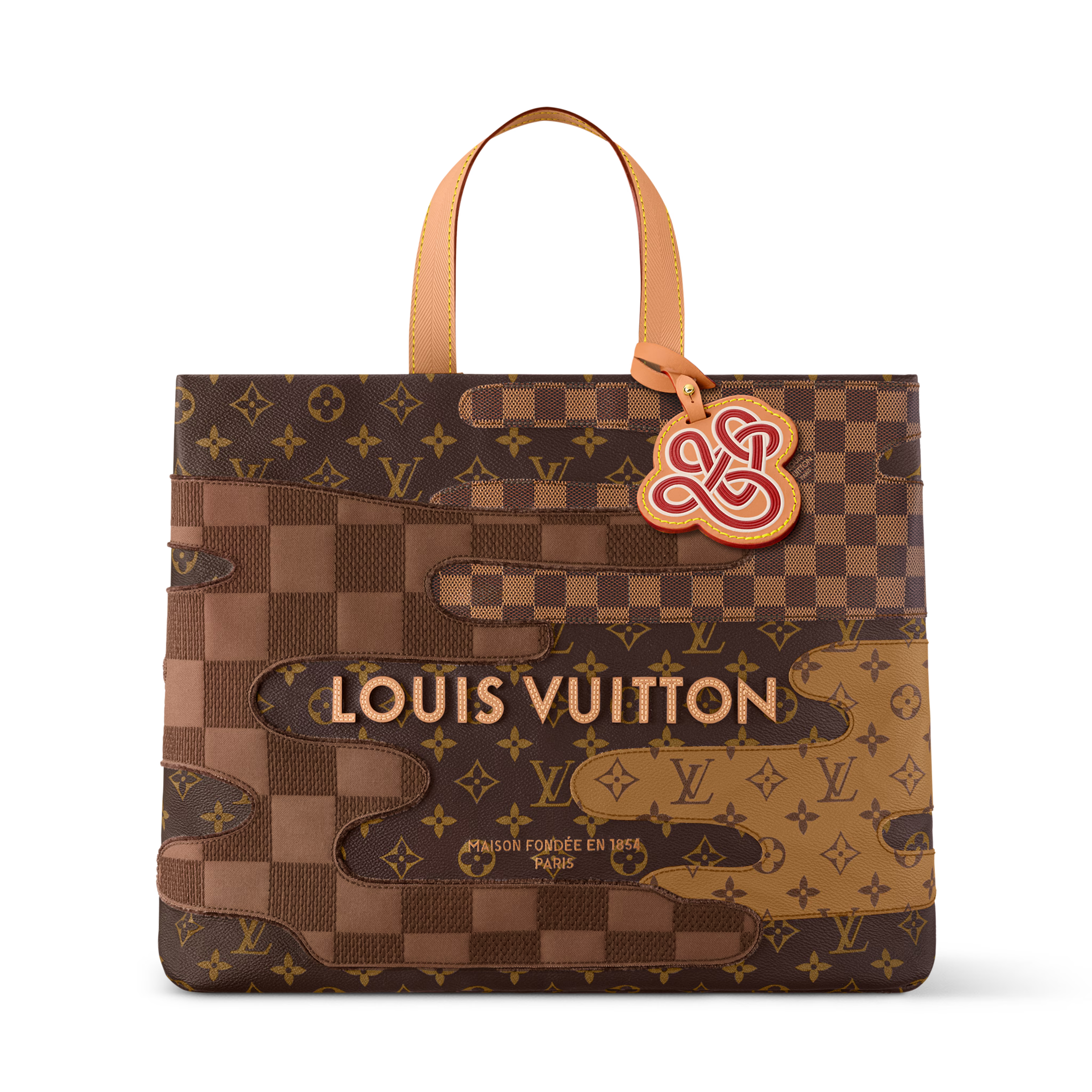 Louis Vuitton Monogram Canvas Shopper Tote Bag MM – Brown