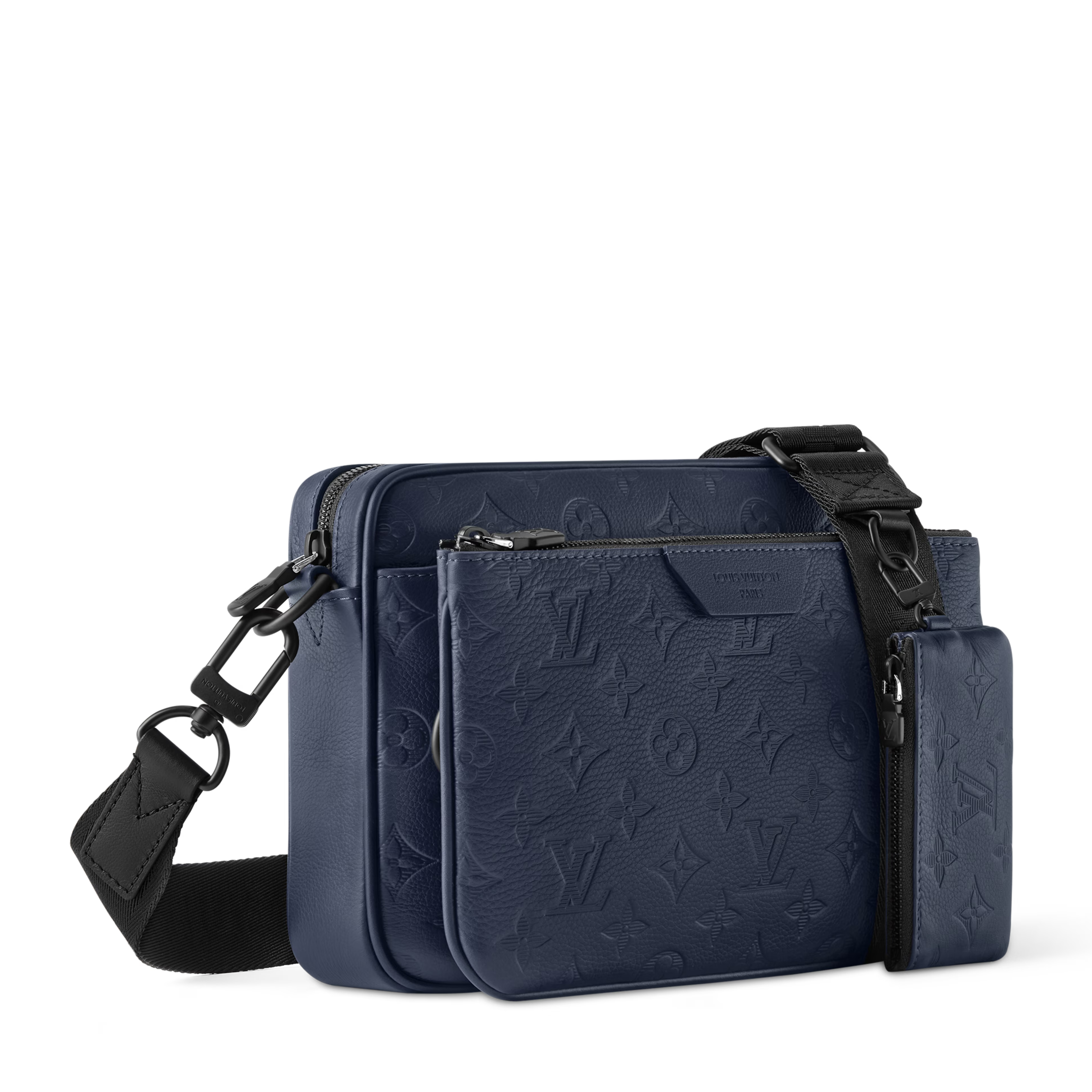Louis Vuitton Monogram Shadow Trio Messenger Bag – Navy