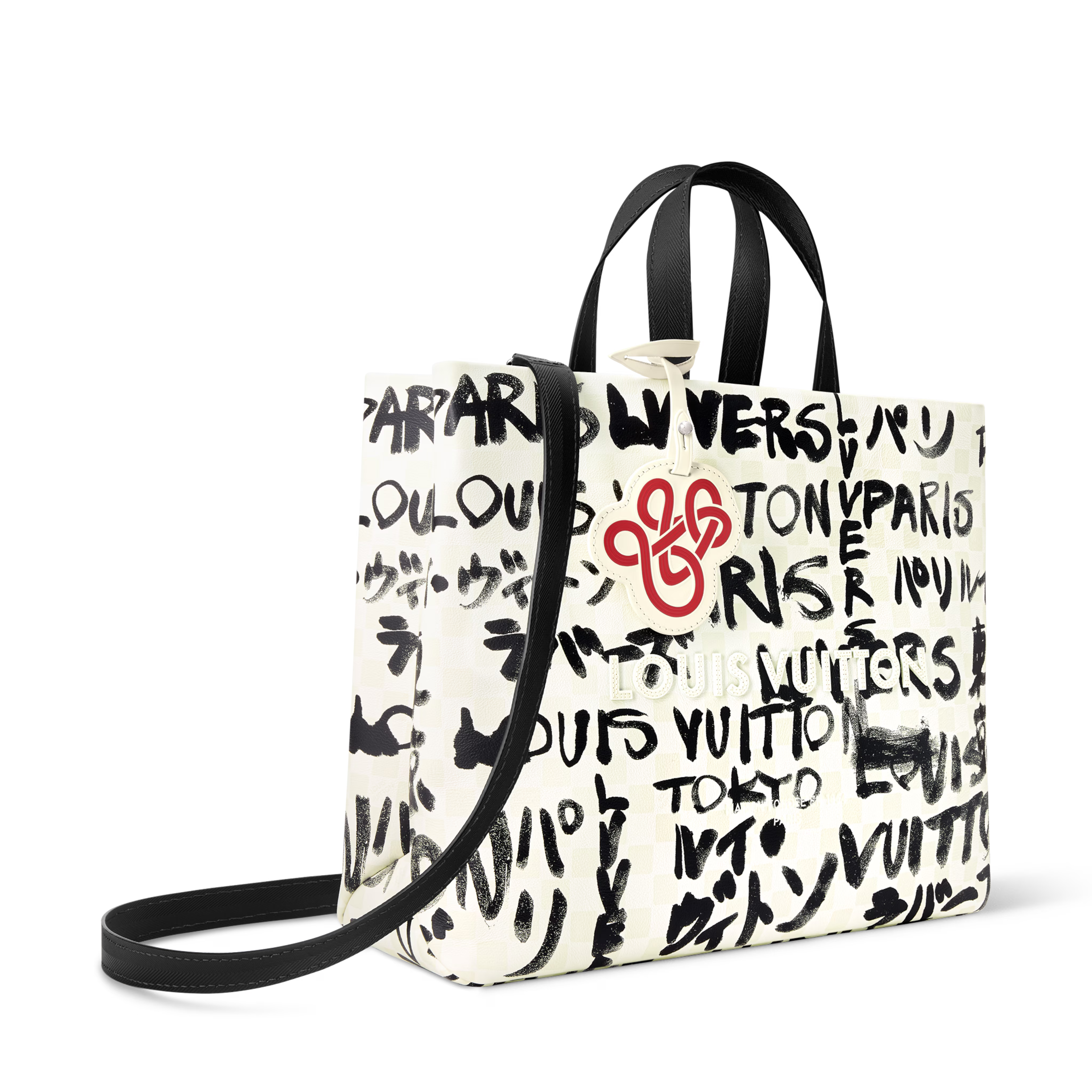Louis Vuitton Pharrell x Nigo Shopper Tote Bag MM – White/Black