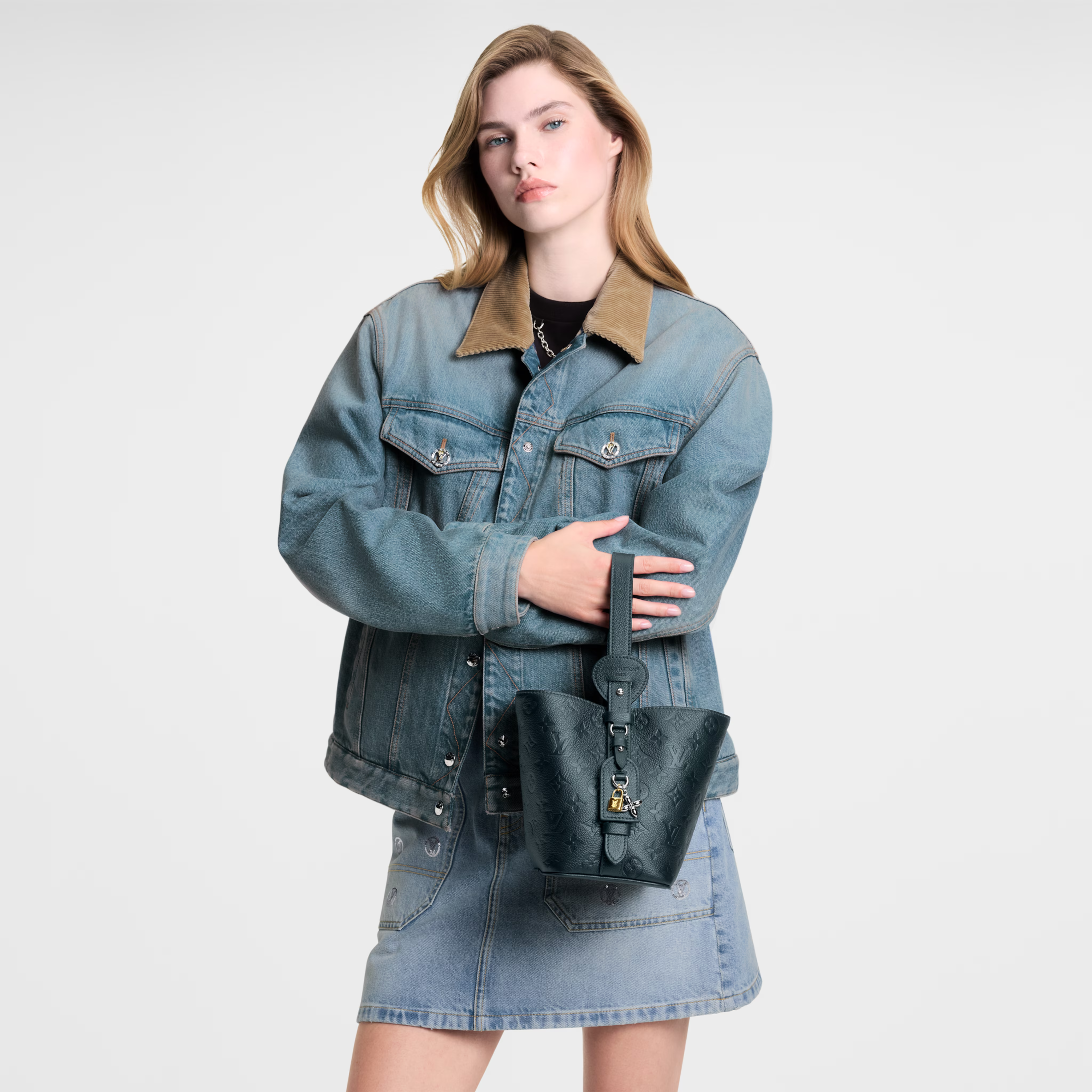 Louis Vuitton Monogram Empreinte All In BB Shoulder Bag – Black