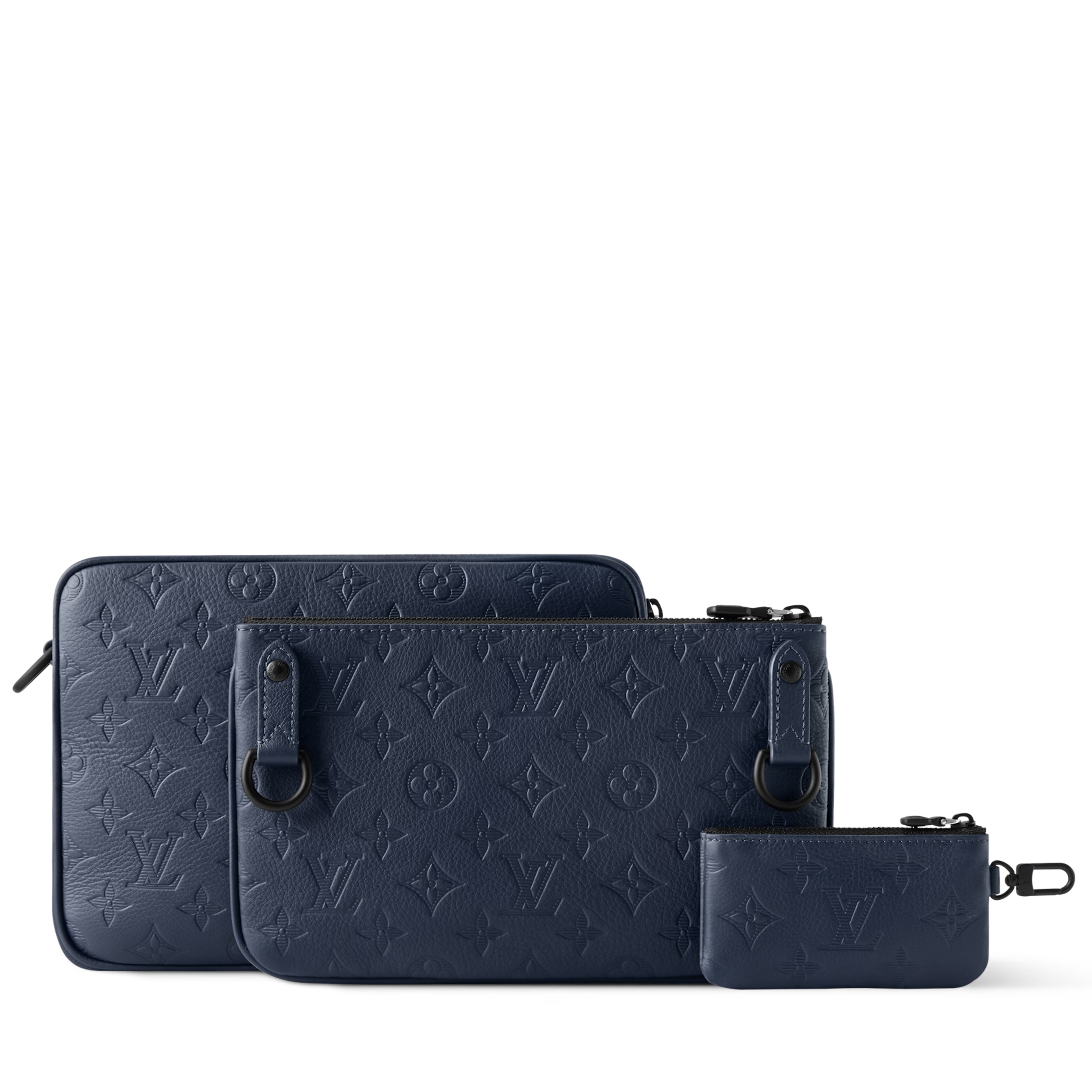 Louis Vuitton Monogram Shadow Trio Messenger Bag – Navy