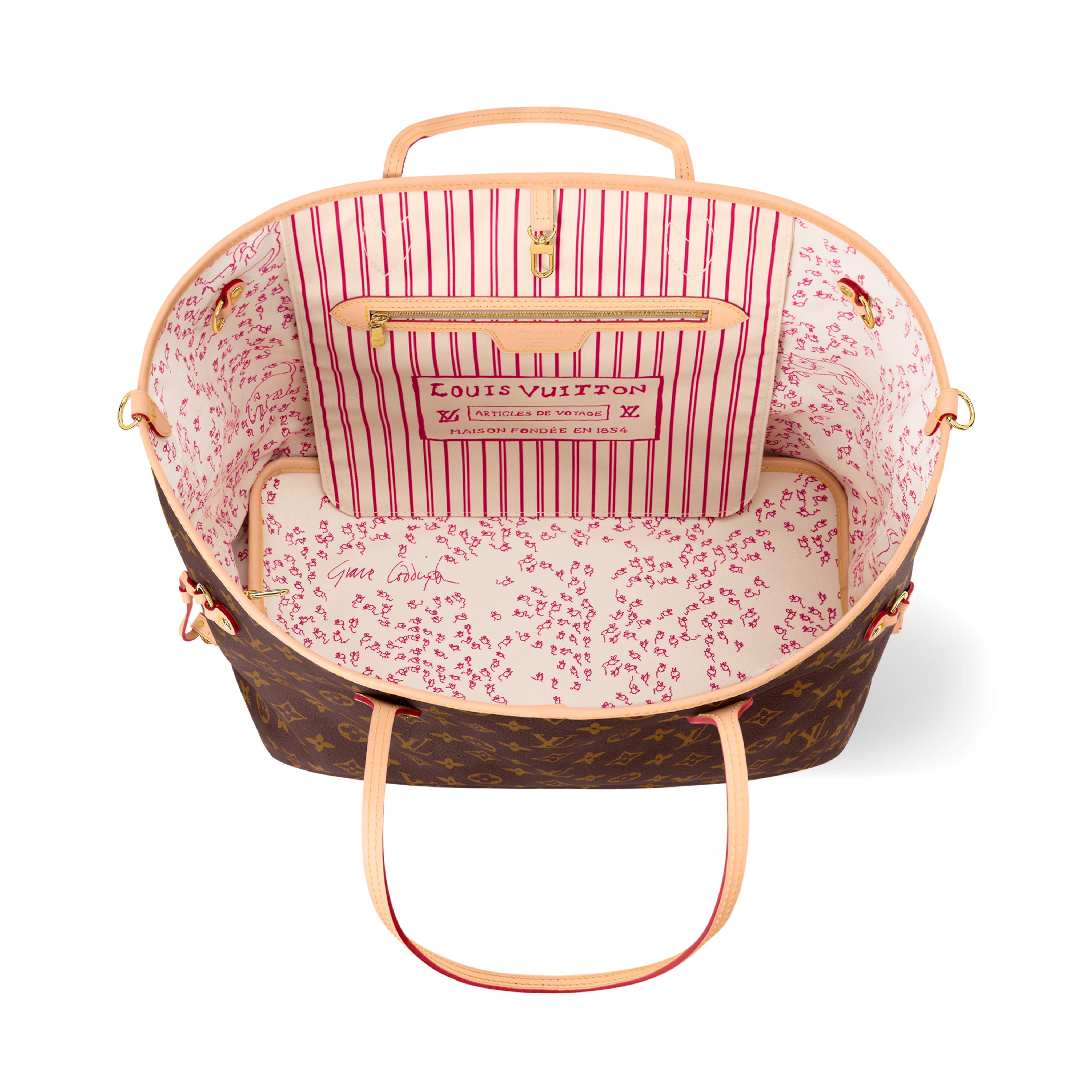 Louis Vuitton Neverfull Inside Out GM Handbag – Monogram Beige