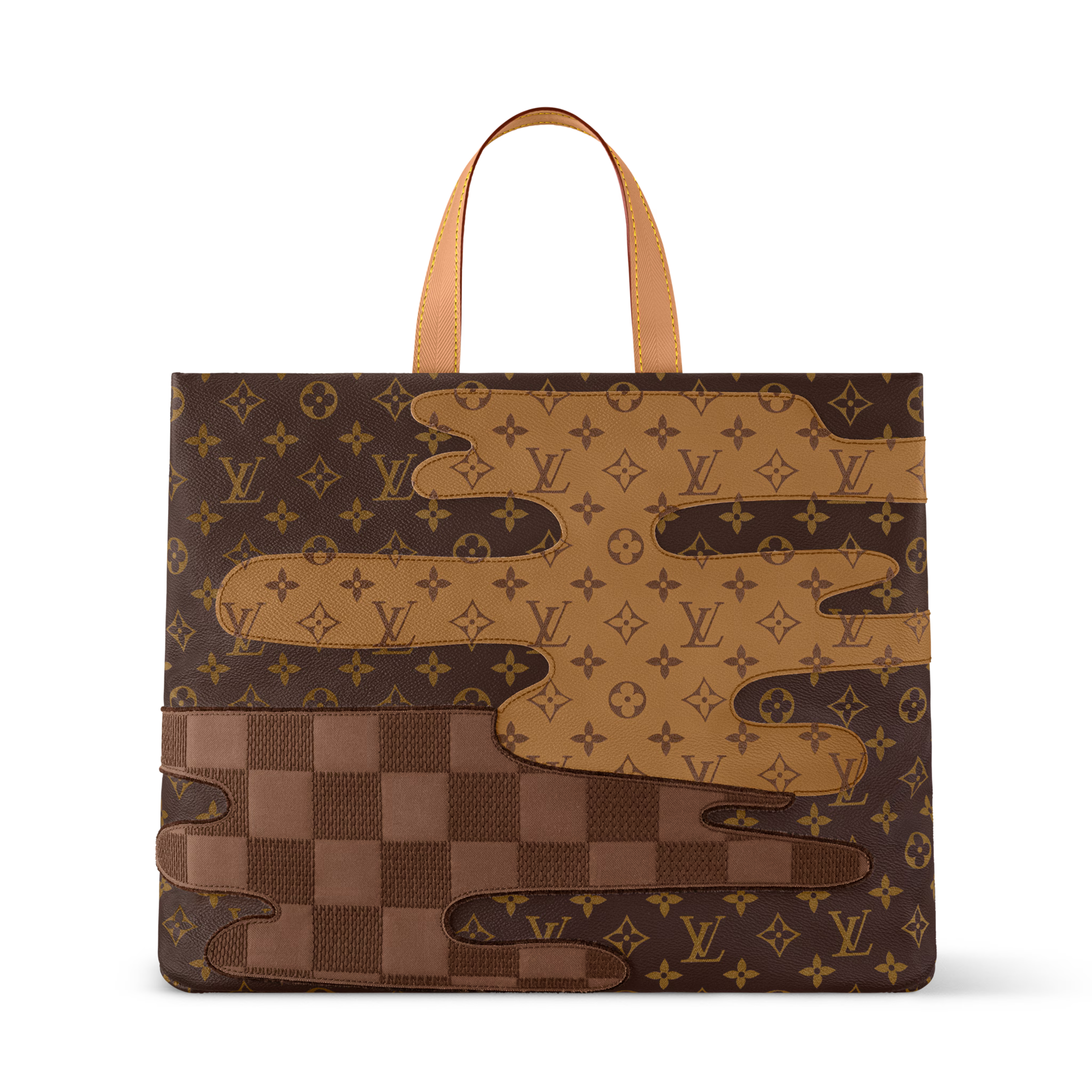 Louis Vuitton Monogram Canvas Shopper Tote Bag MM – Brown