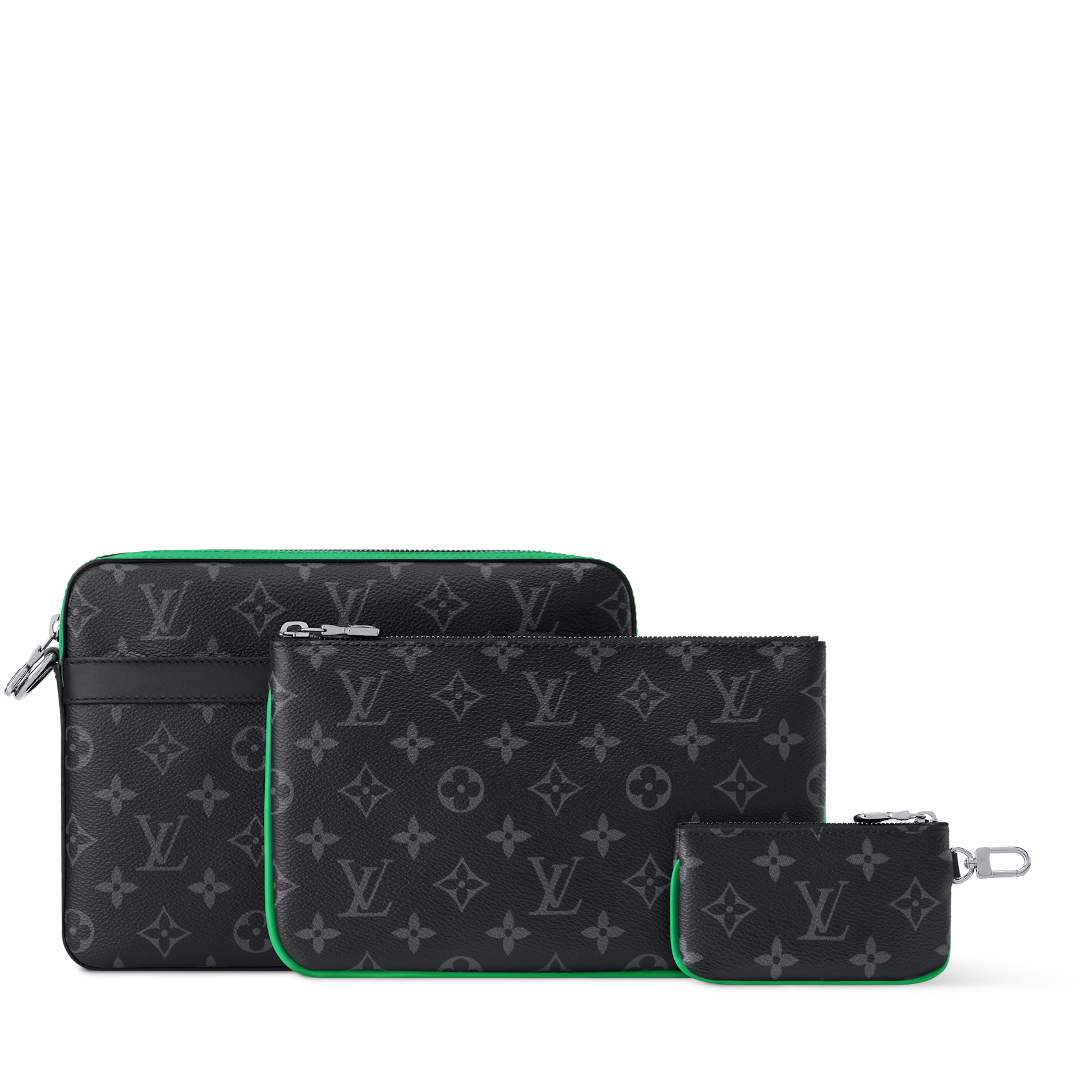 Louis Vuitton Monogram Eclipse Trio Messenger Bag – Bamboo Green