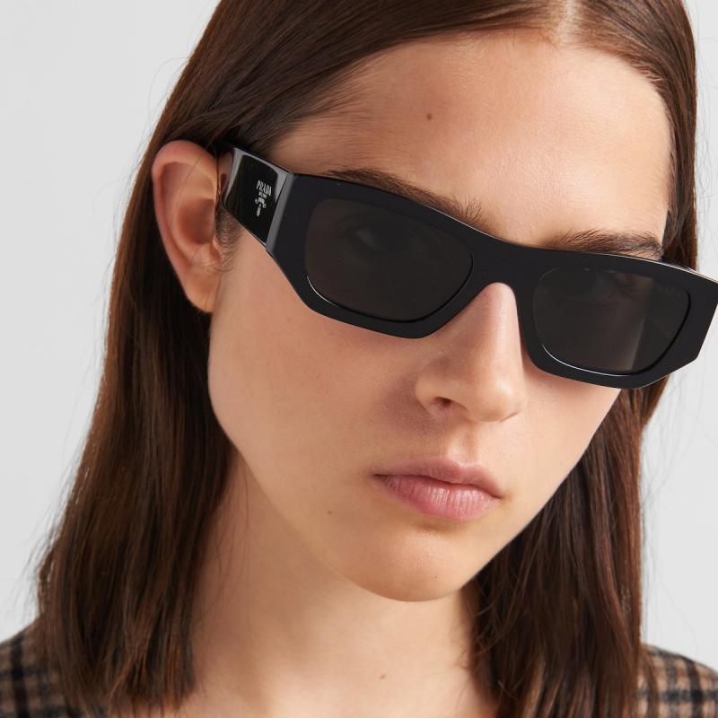 Prada PRA01S 16K08Z Black Sunglasses