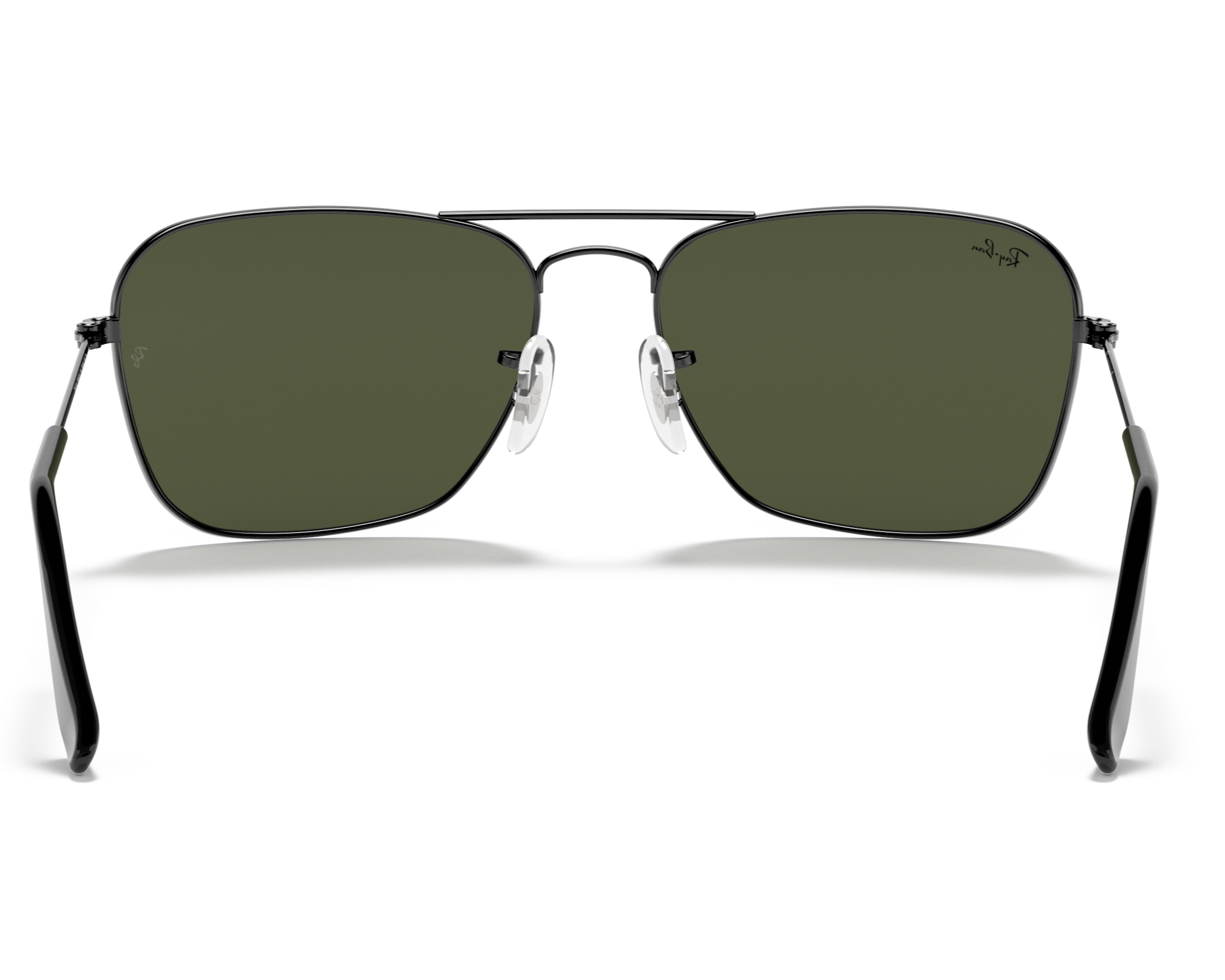 Ray Ban Caravan RB3136 004/51 Square Black Frame Sunglasses