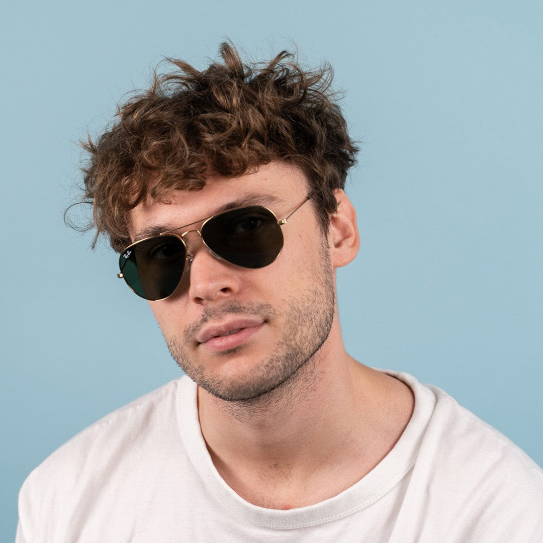 Ray Ban Aviator Classic RB3025 L0205 Gold Frame Sunglasses