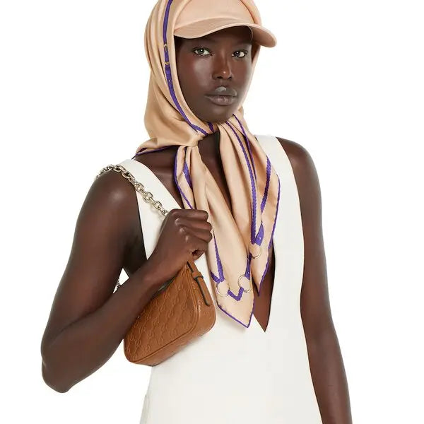 Gucci GG Emblem Mini Shoulder Bag – Brown