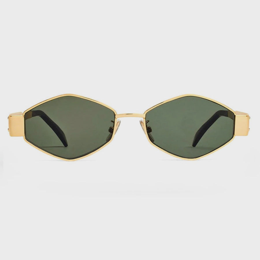 Celine CL40254 30N Triomphe Geometric Metal Gold Sunglasses