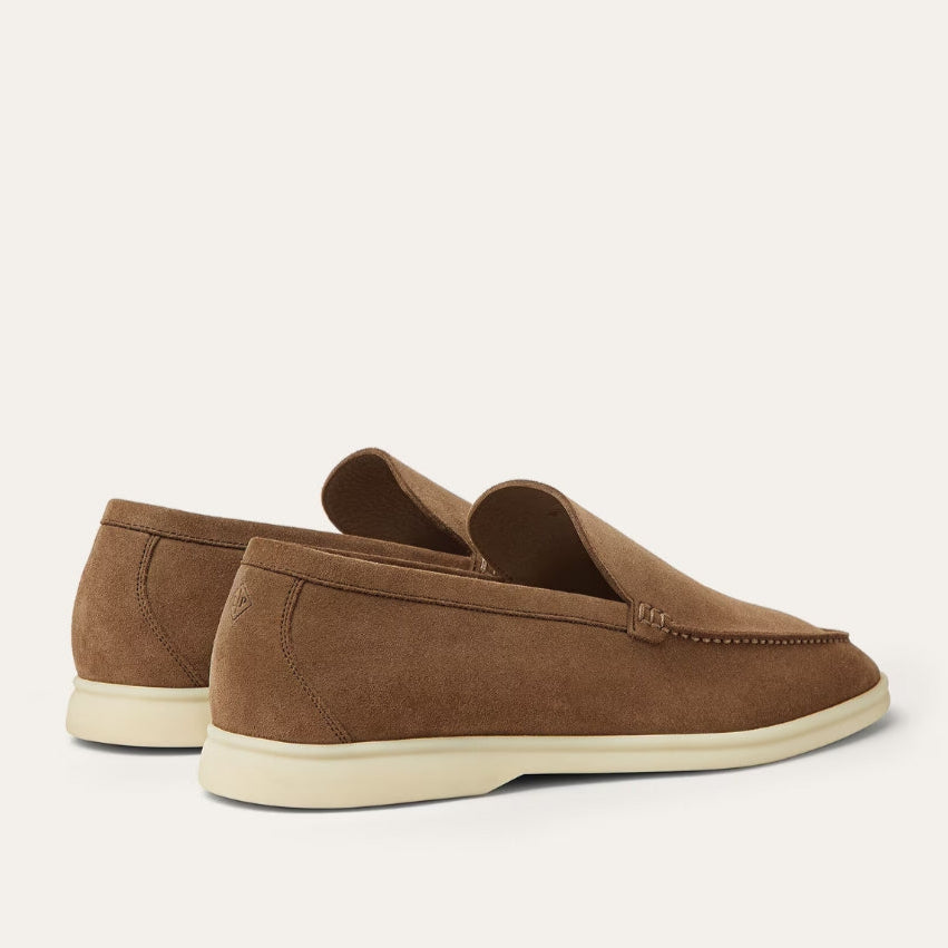 Loro Piana Summer Walk Suede Loafers - Dusk (H0X4)