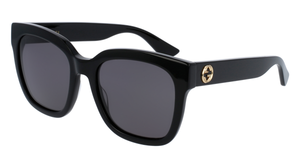 Gucci GG0034S Rectangular Frame Black Sunglasses