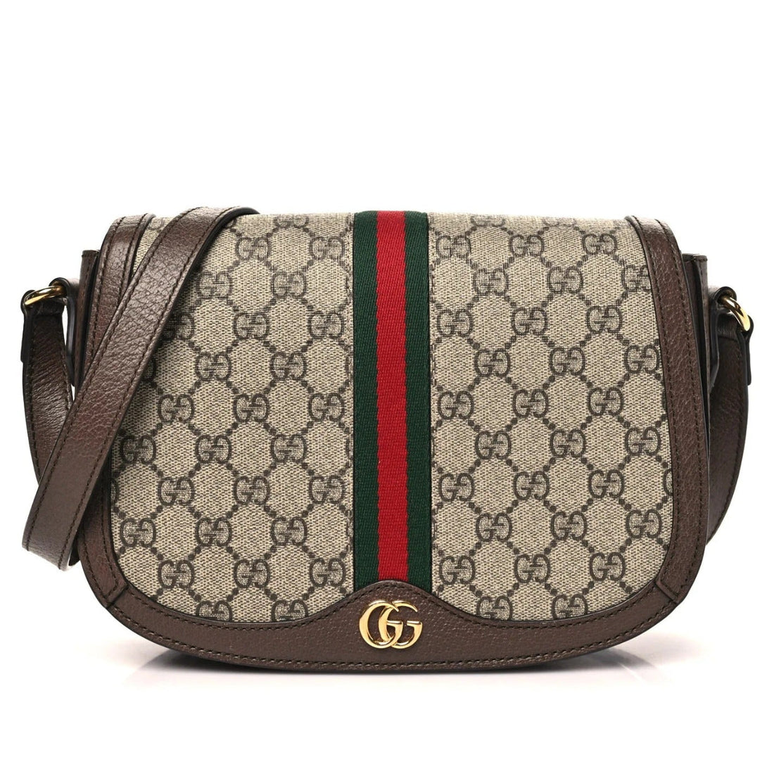 Gucci Ophidia Small Flap Messenger Bag – Brown