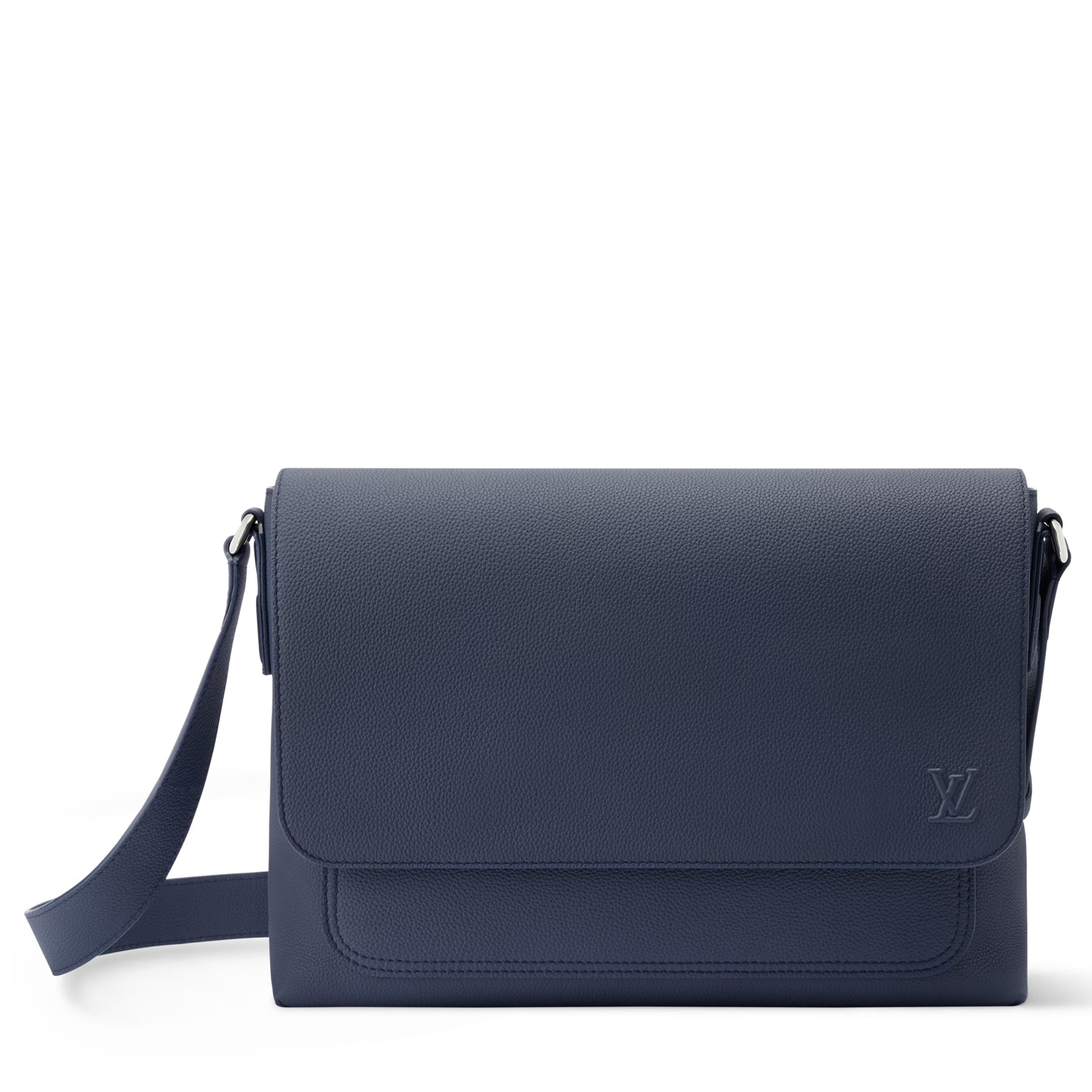 Louis Vuitton Calfskin Speed Messenger Bag – Navy Blue