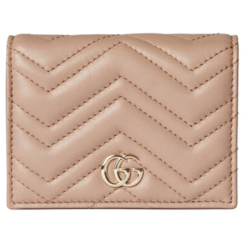 Gucci GG Marmont Card Case Wallet – Beige
