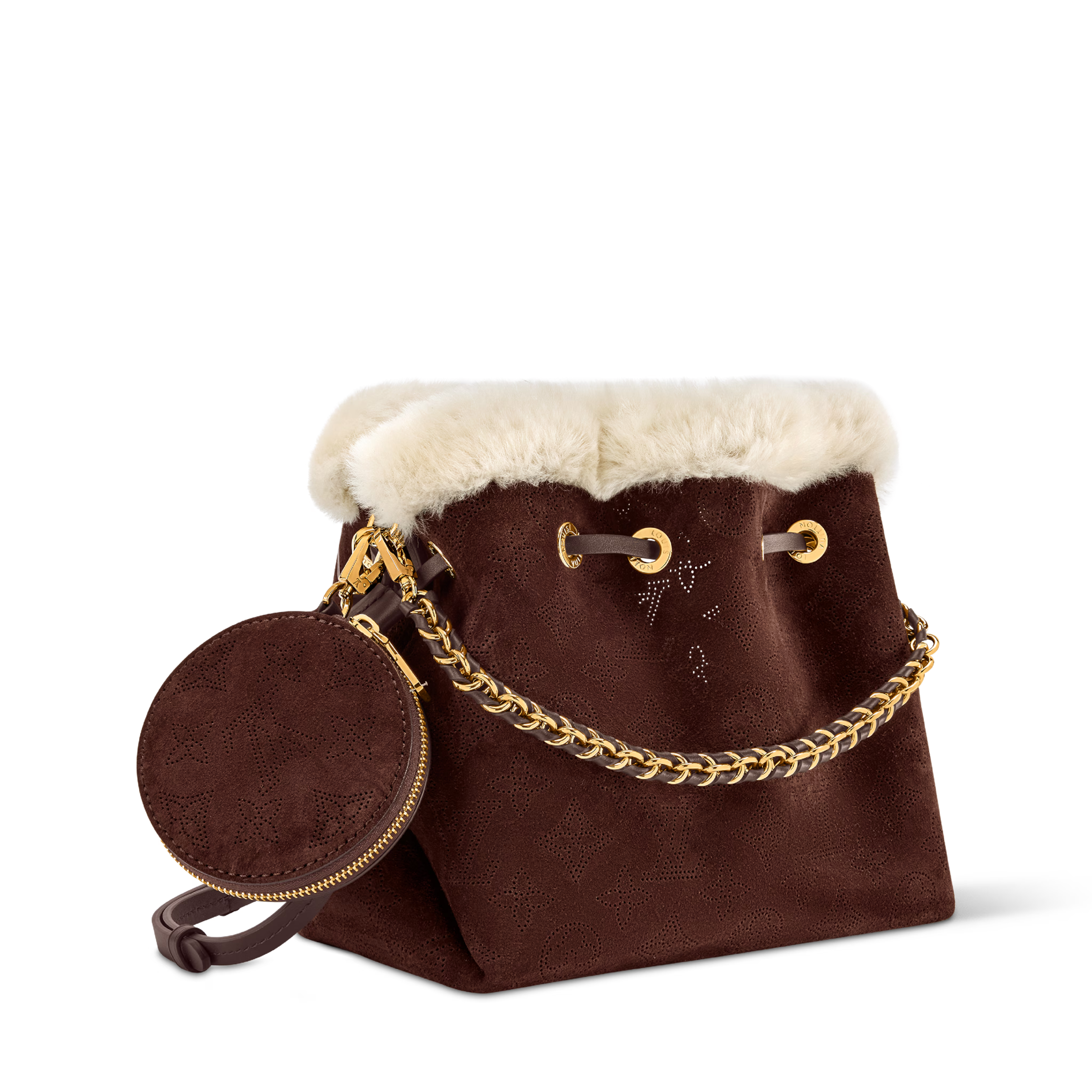 Louis Vuitton Cozygram Suede Leather Bella Tote Bag – Chocolat