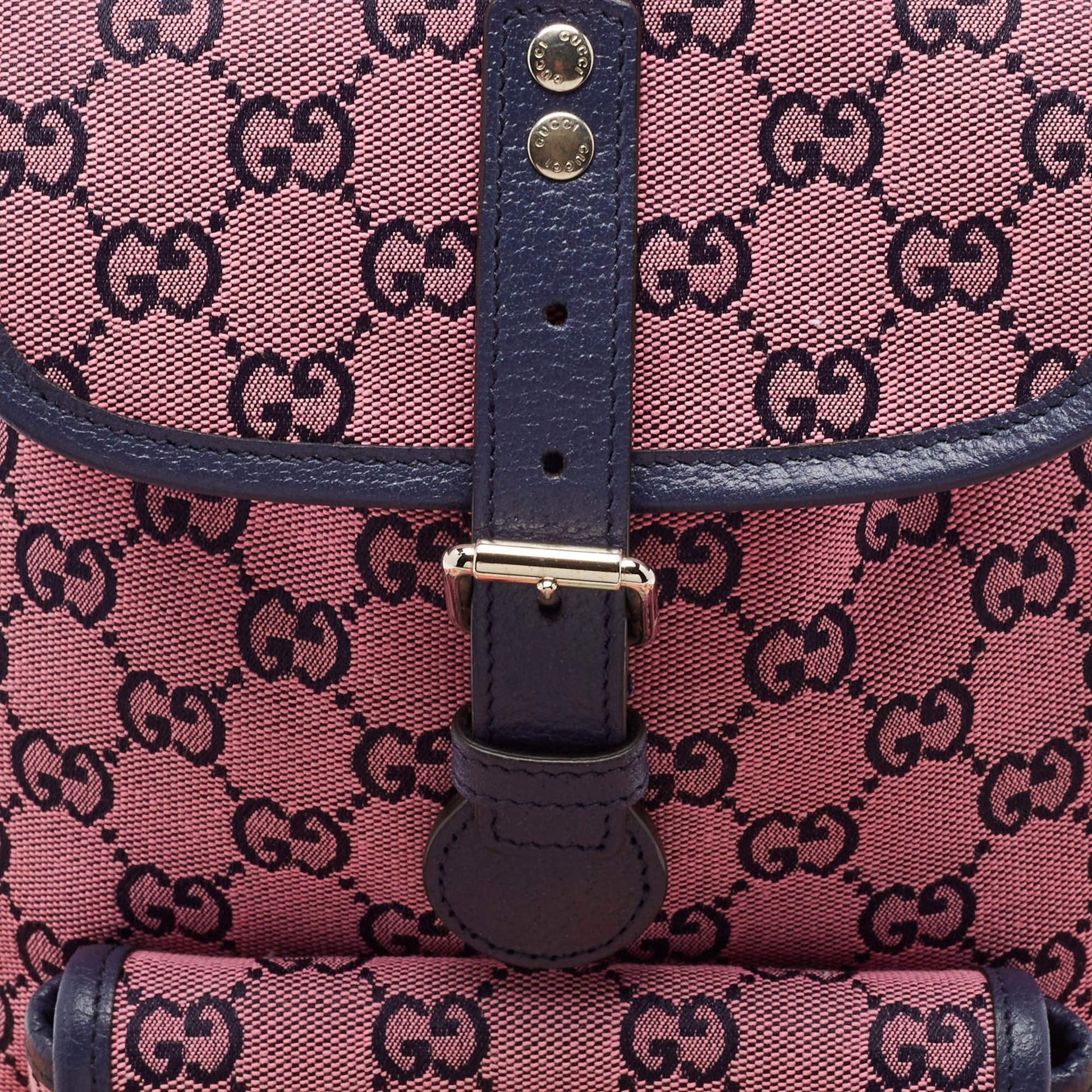 Gucci GG Canvas Backpack – Pink