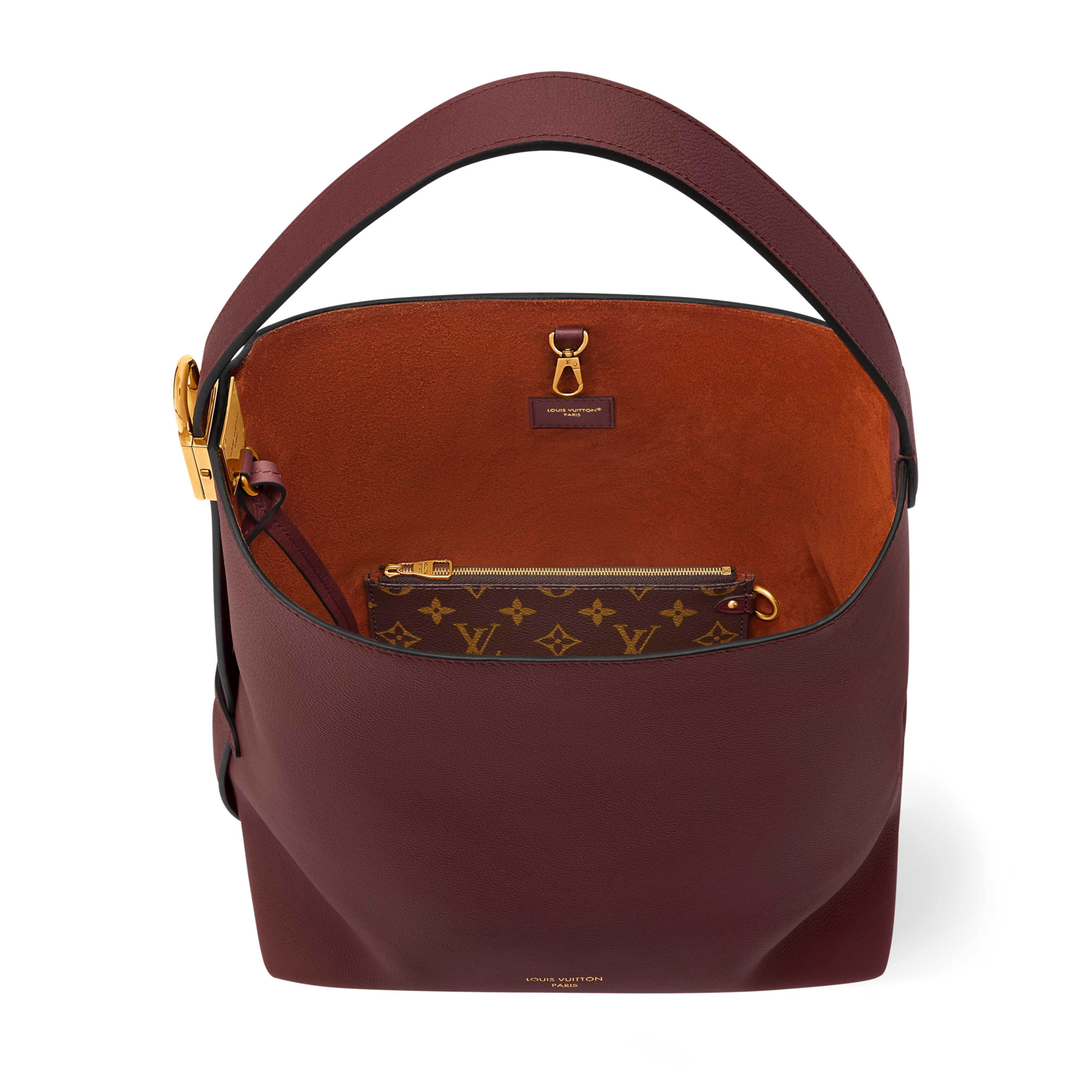 Louis Vuitton Rouge Concerto Hobo MM Bag – Wine