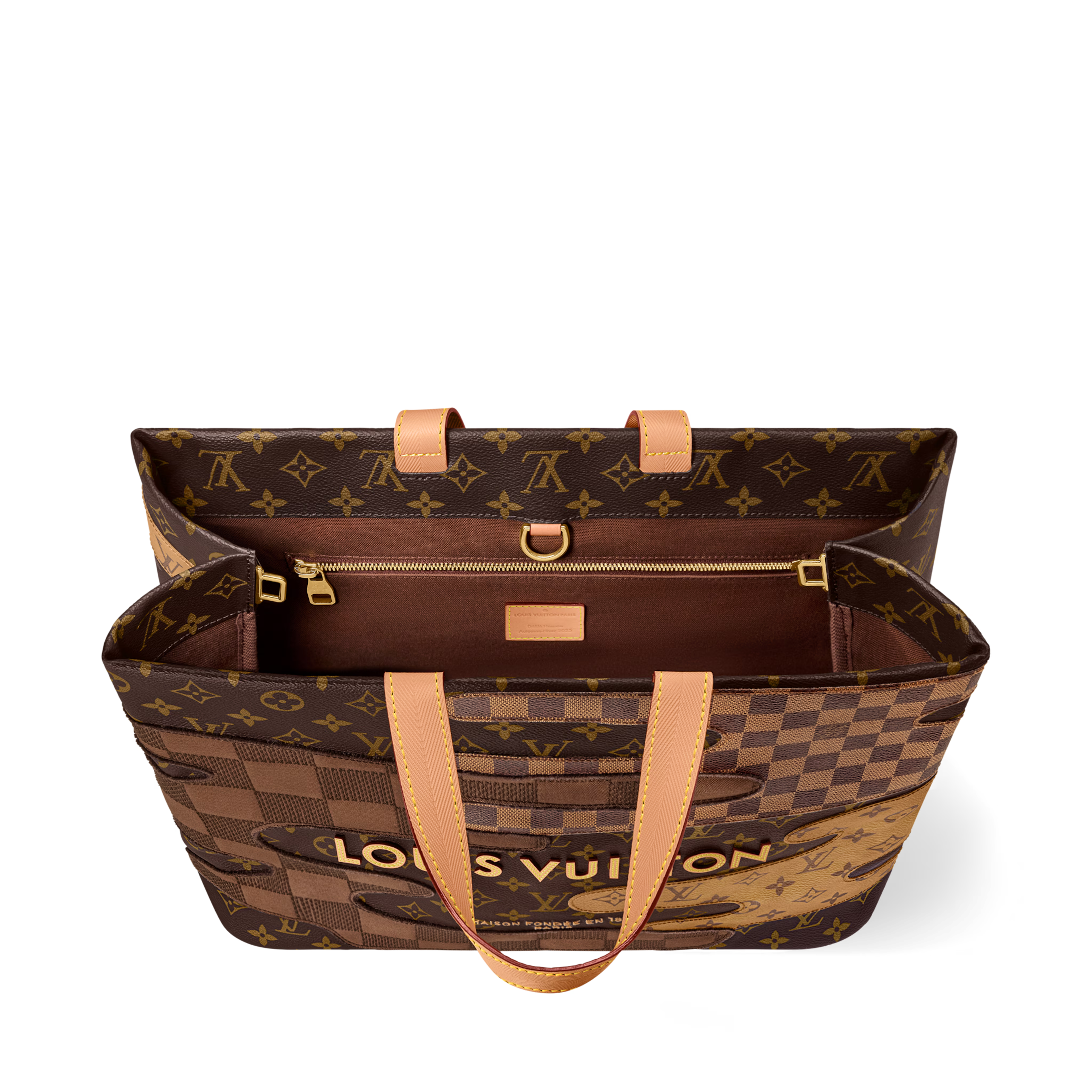 Louis Vuitton Monogram Canvas Shopper Tote Bag MM – Brown