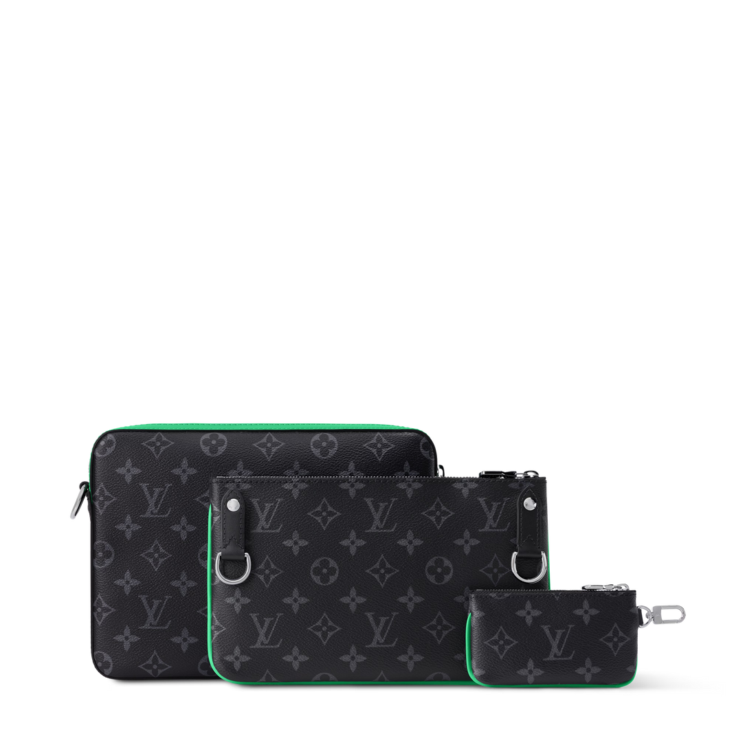Louis Vuitton Monogram Eclipse Trio Messenger Bag – Bamboo Green
