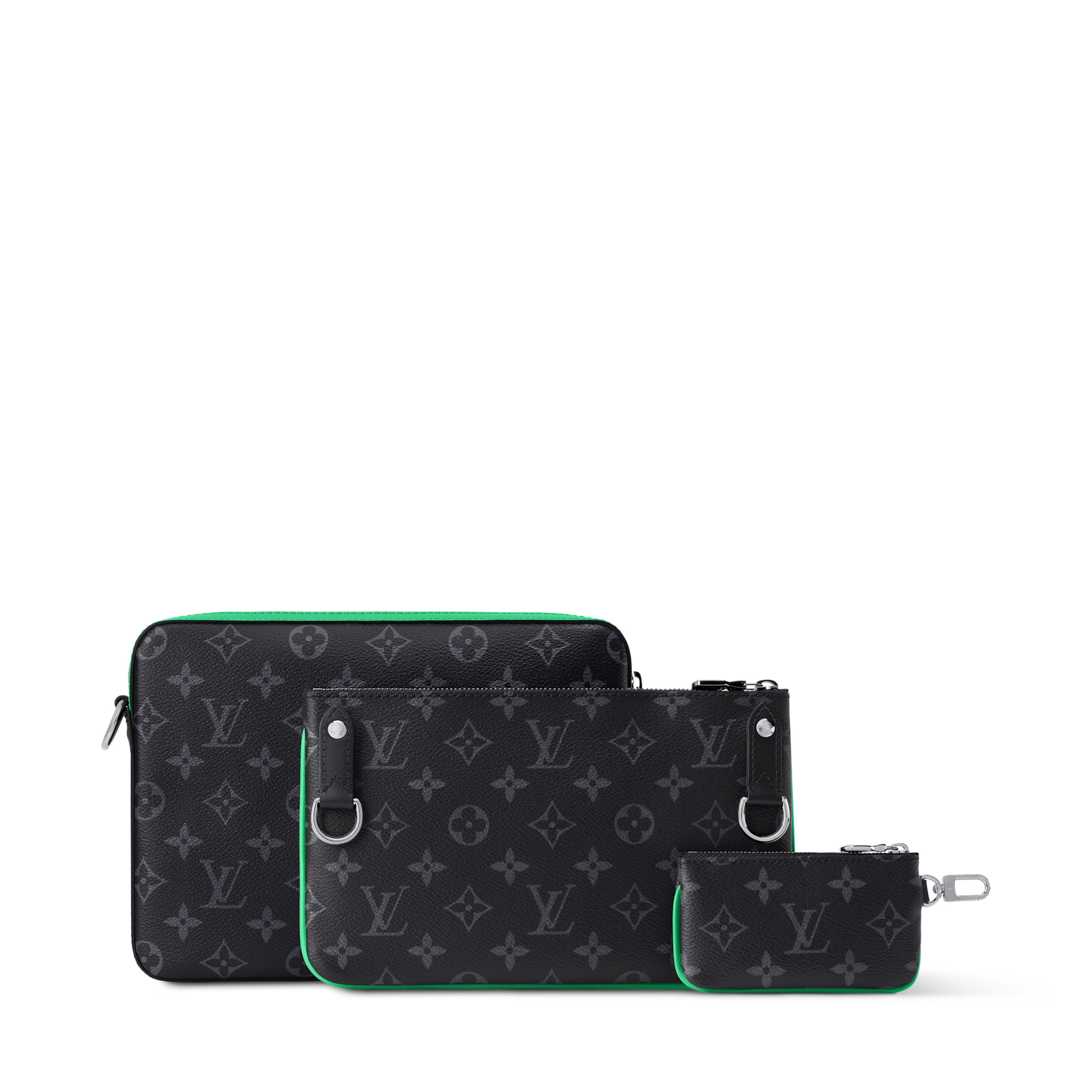 Louis Vuitton Monogram Eclipse Trio Messenger Bag – Bamboo Green