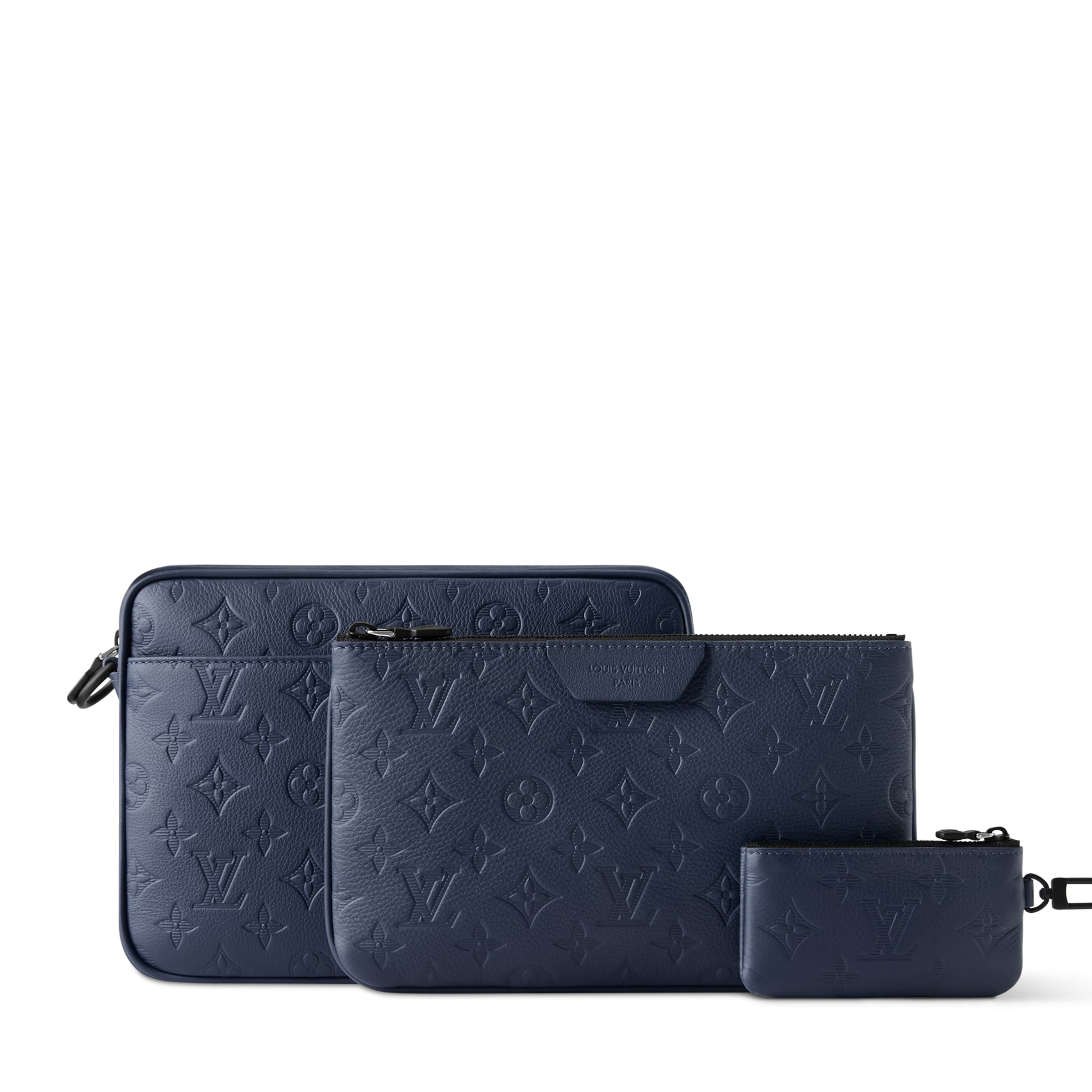 Louis Vuitton Monogram Shadow Trio Messenger Bag – Navy