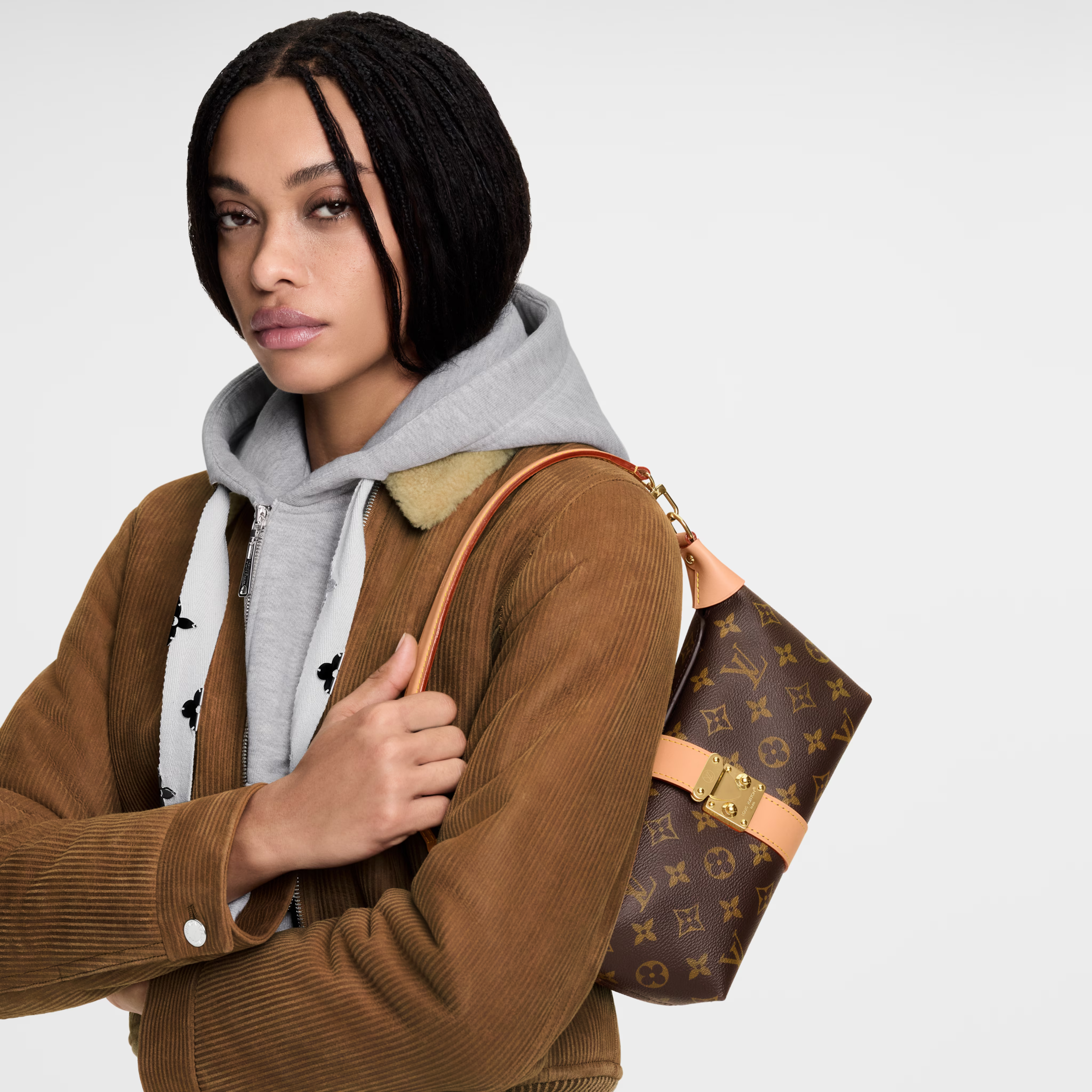 Louis Vuitton Monogram Canvas Pochette Mia Shoulder Bag – Brown