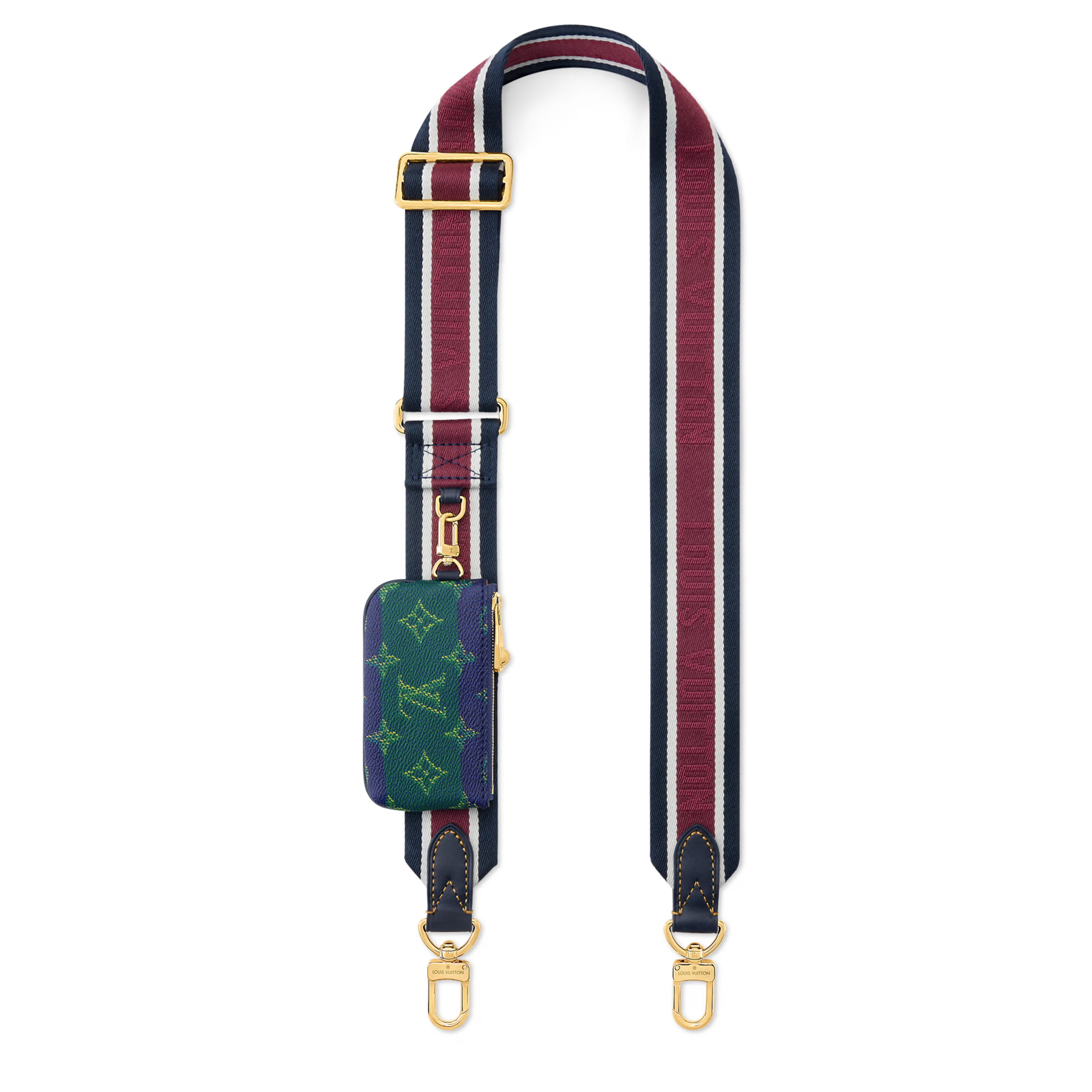 Louis Vuitton Monogram Heritage Canvas Trio Messenger Bag – Blue Stripes