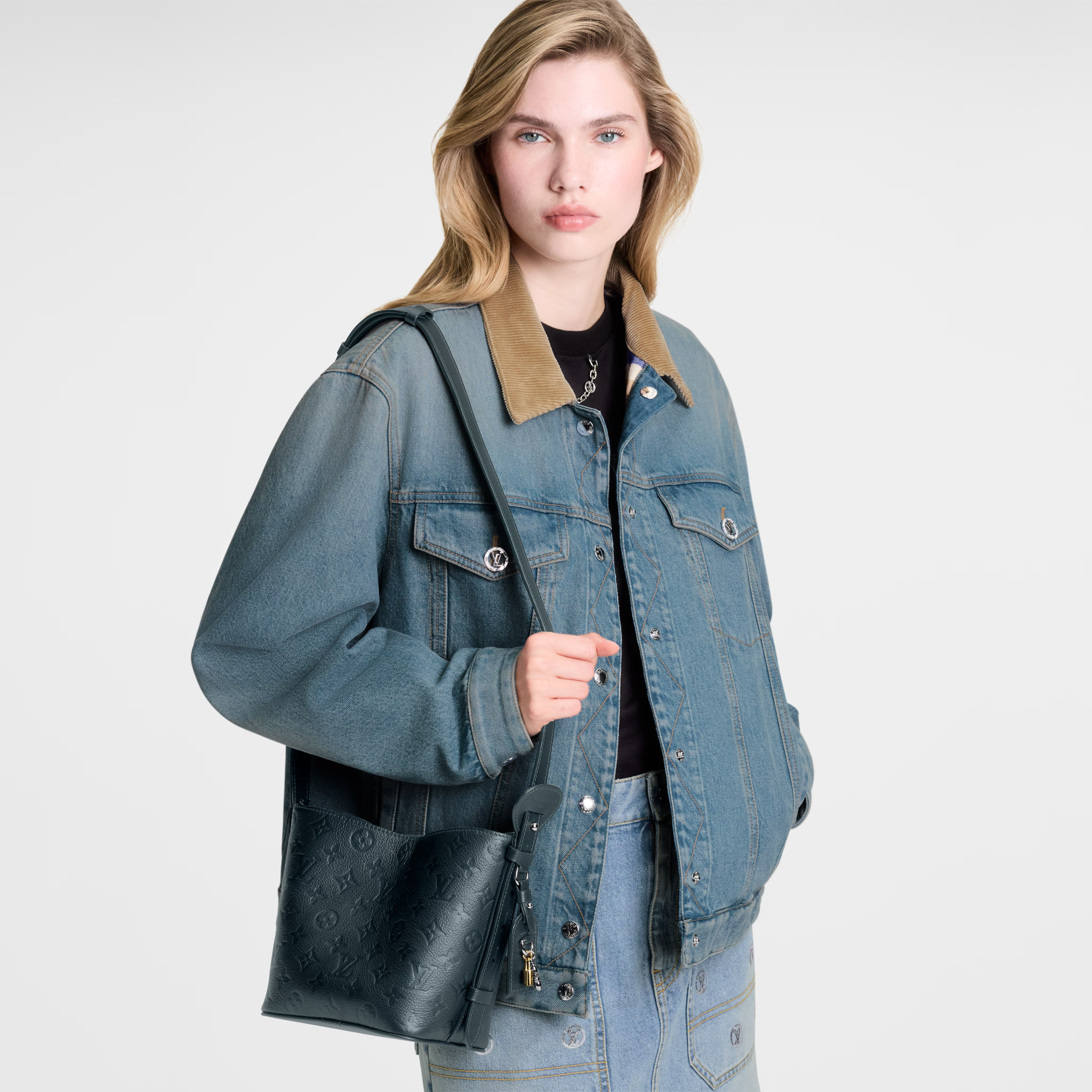 Louis Vuitton Monogram Empreinte All In BB Shoulder Bag – Black