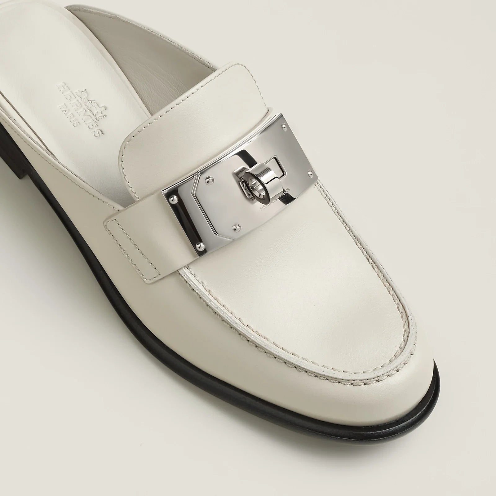 Hermes Lota Mules - White of Paris