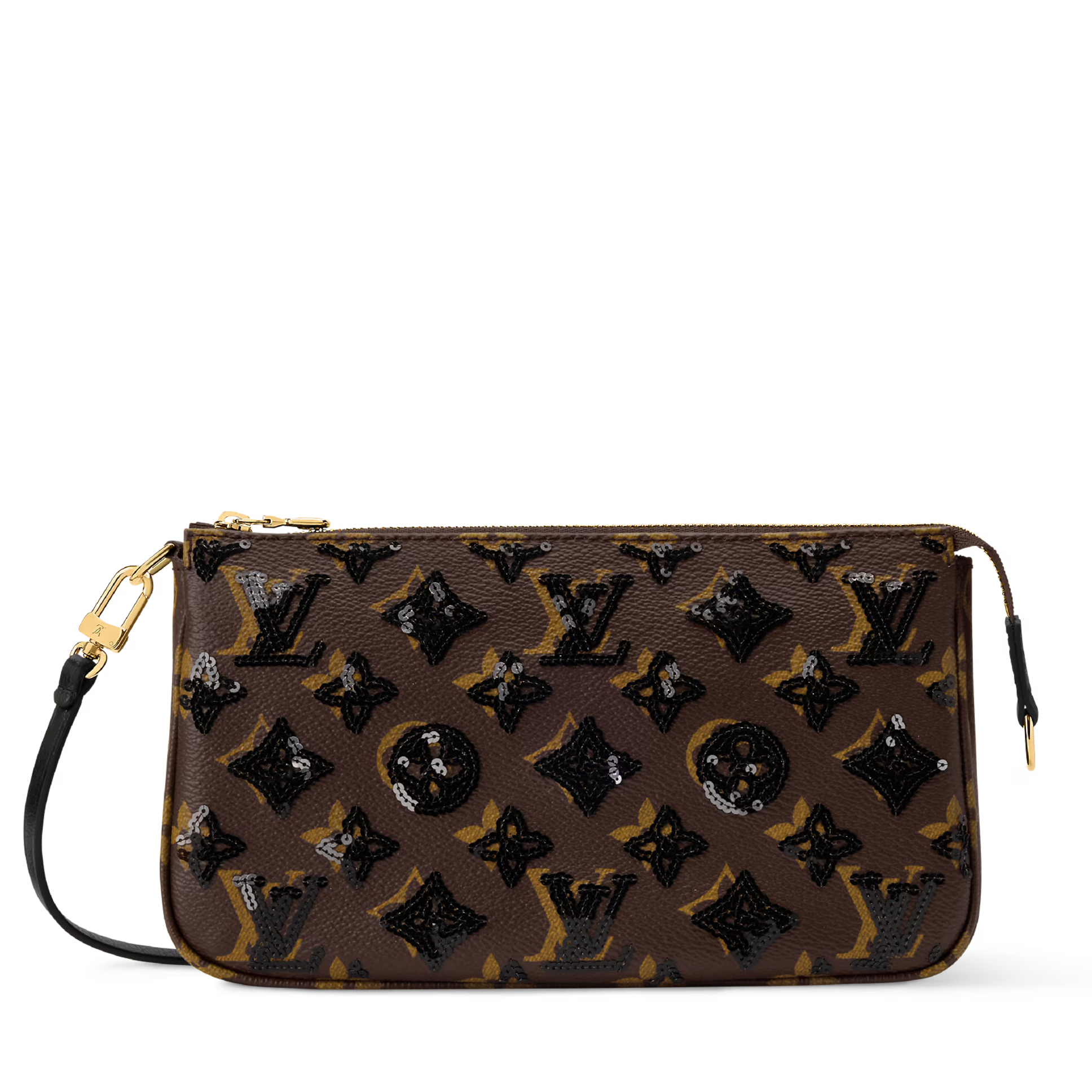 Louis Vuitton Monogram Noir Pochette Accessoires Shoulder Bag – Brown