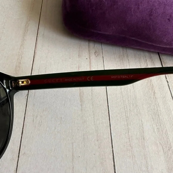 Gucci GG0416SK Round Black Sunglasses