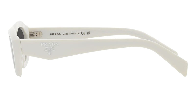 Prada PR26Z 17K-08Z White Oval Sunglasses