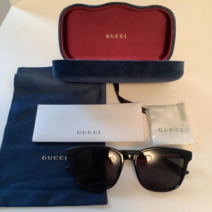 Gucci GG0637SK Marmont Logo Black Sunglasses