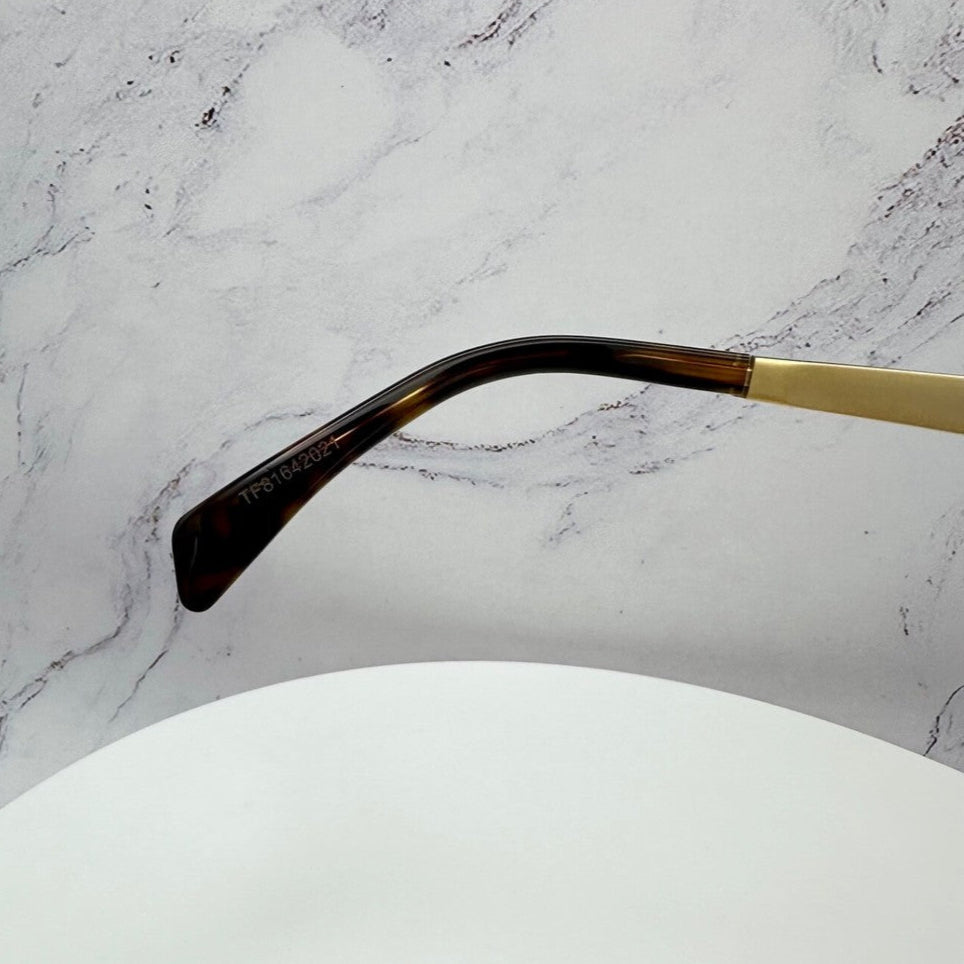 Celine CL40254 30N Triomphe Geometric Metal Gold Sunglasses